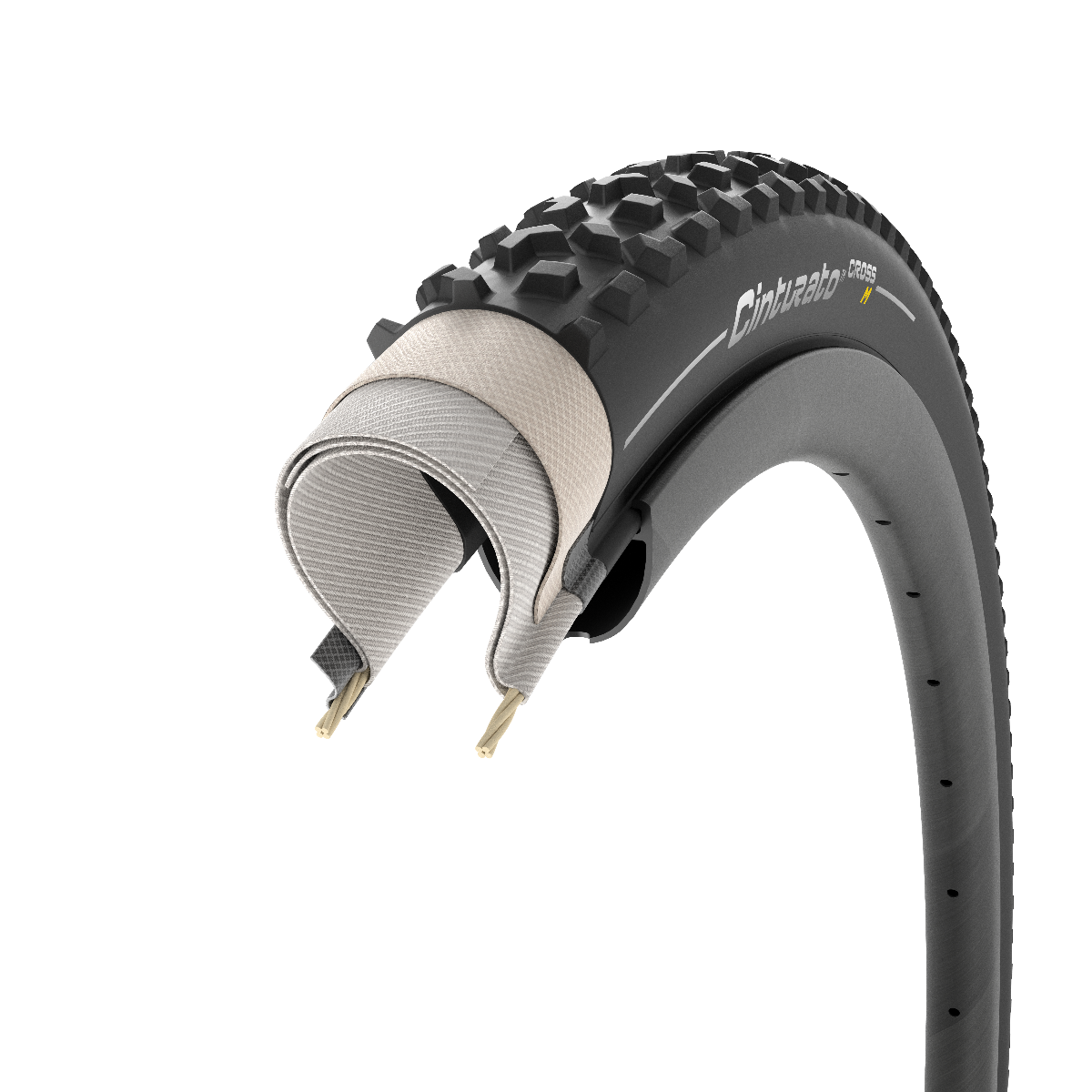 Pirelli Cinturato Cross Mix 700x33C - TLR -sort - 3770600
