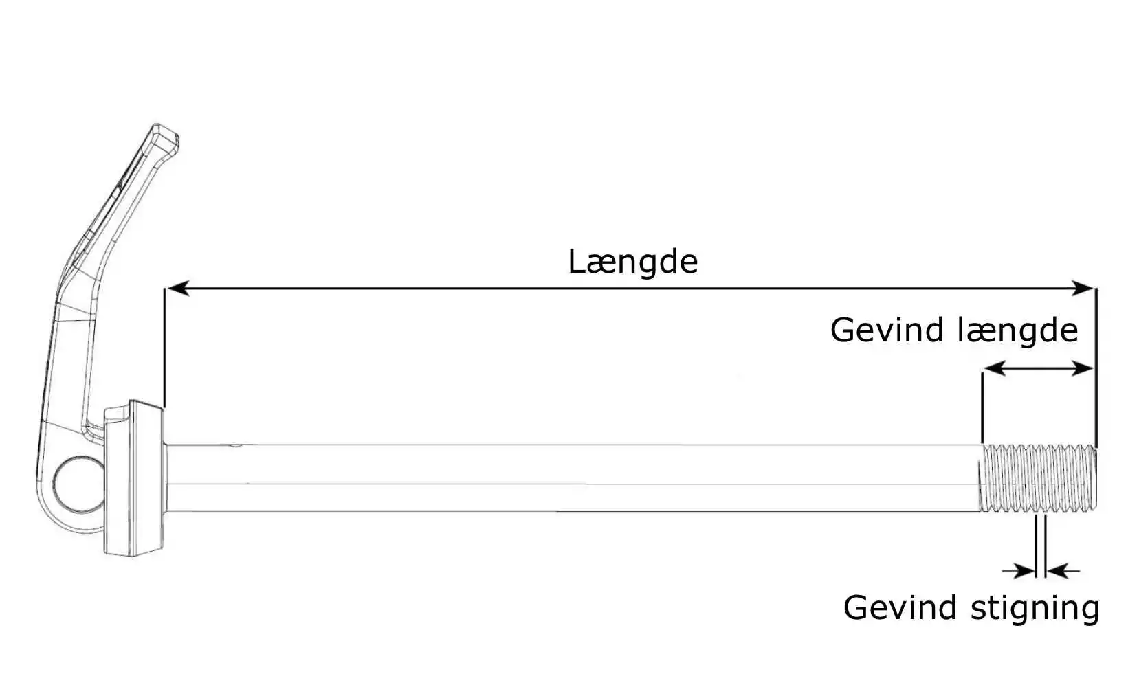 Rockshox Maxle Stealth Stikaksel 12/142mm (160 - M12x1,5) - 00.4318.005.022 - Billede 2