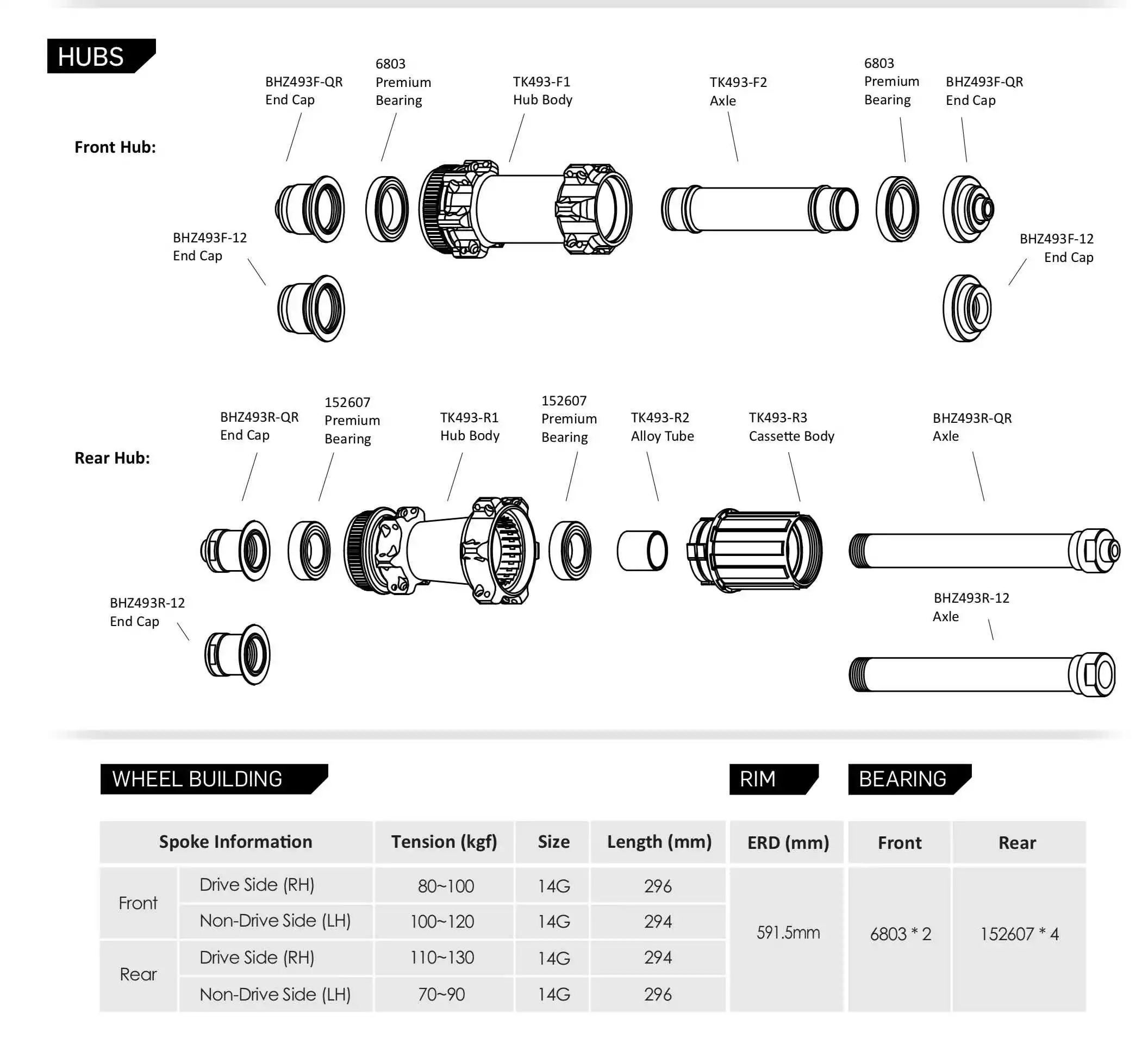 Hjulsæt Token C25AD Road Alu Disc CL - TK700CC25AD - Billede 5