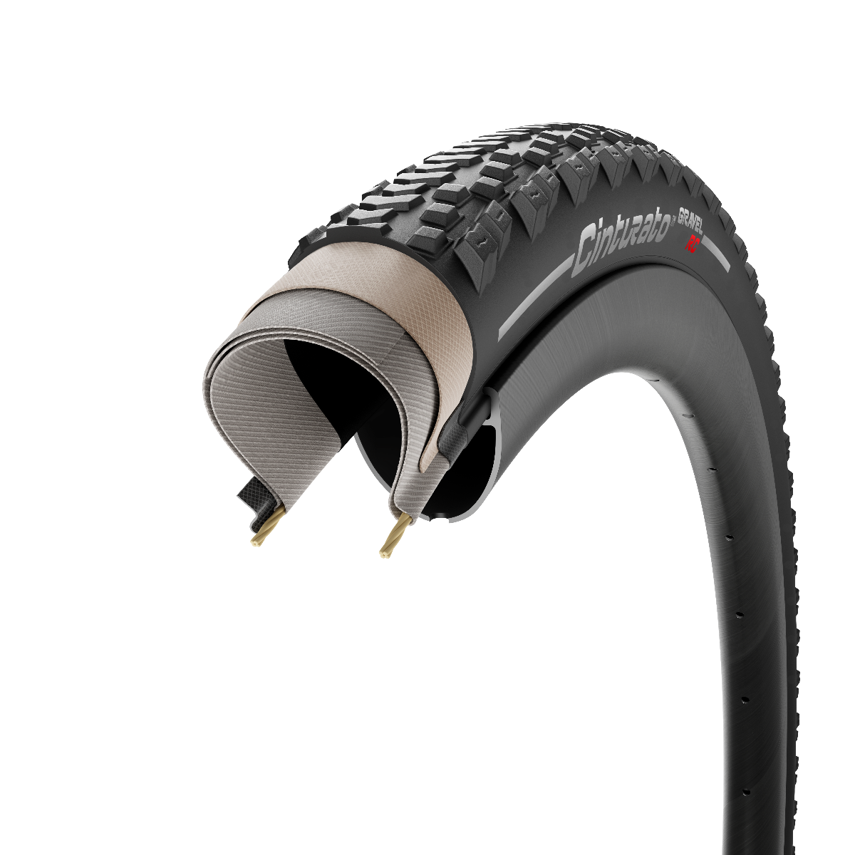 Pirelli Cinturato Gravel RC 700x45C TLR - Sort - 4216300