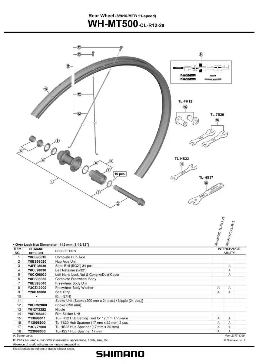 Baghjul Shimano WH-MT500 27,5" 5/135 Mm - CL - EWHMT500RD7C - Billede 2