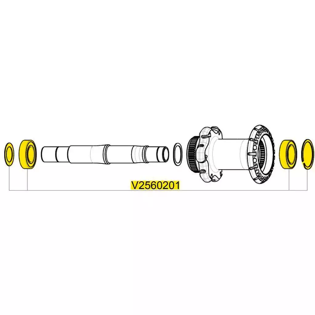 Mavic ID360 Hub Bearings Kit - V2560201 - Billede 2