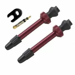 Allbike Tubeless Ventil Barbieri FV 45 Mm - 2 Stk - Rød - AD/PRE45RED