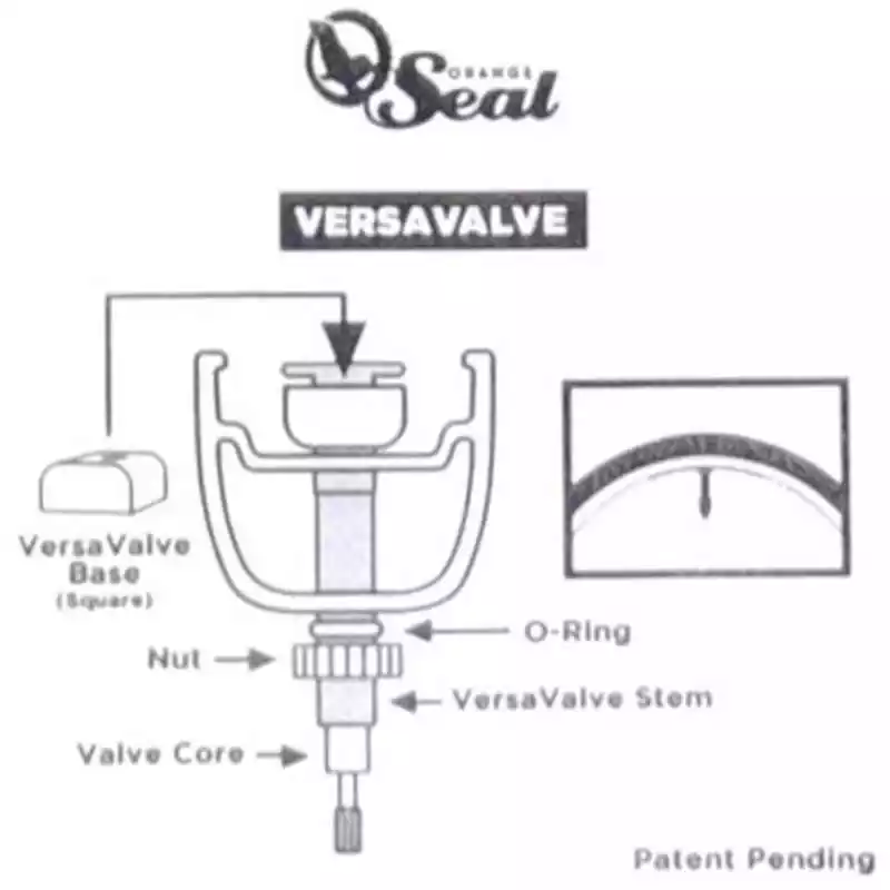 Orange-seal Orange Seal Tubeless Ventil VersaValve FV 48 Mm - 2 Stk - 60501 - Billede 2