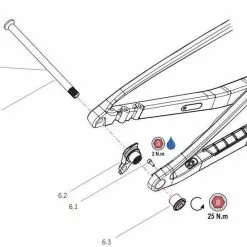 Orbea Oiz Carbon Rear Axle 12x177 (1.0x13) - X0030000