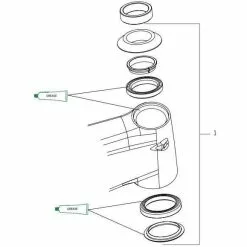Orbea Integrated Headset Kit 1-1/8" - 1-1/2" - X0230000